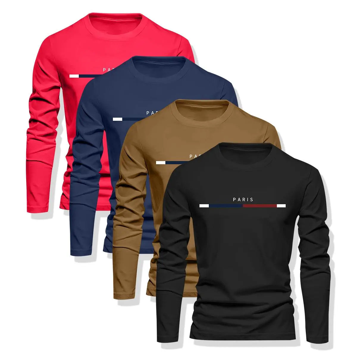 Black + Brown + Navy Blue + Red