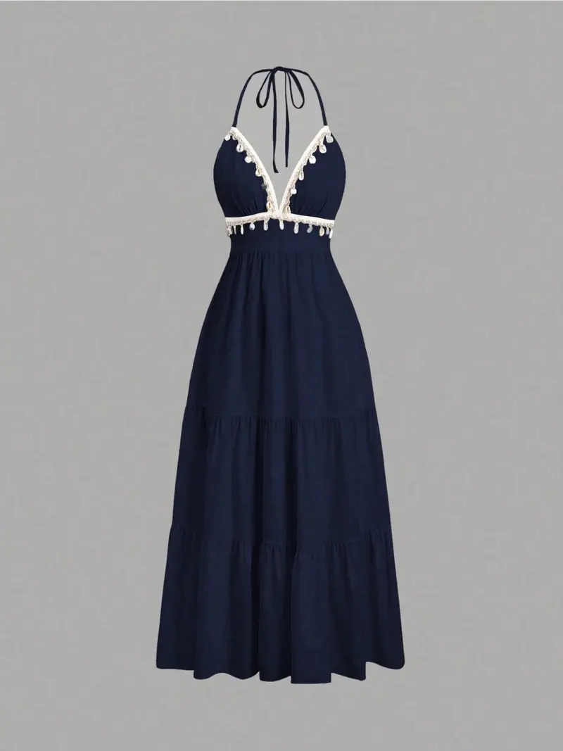 halter fringe dress - TikTok Shop halter fringe dress - TikTok Shop