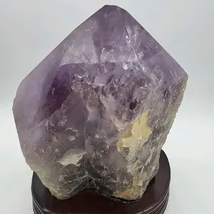 Large Amethyst Crystal with Custom Stand