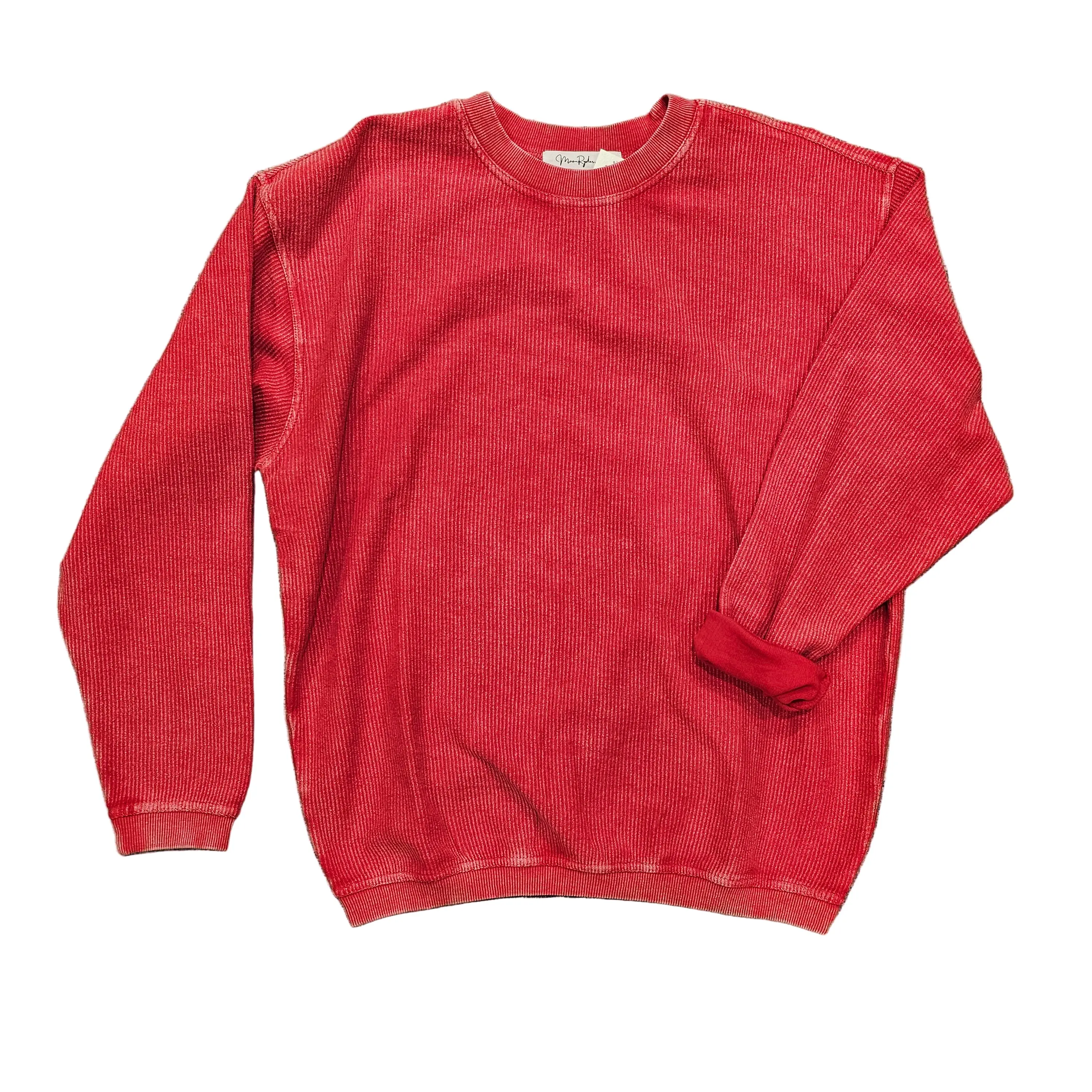 Luxe Corded Sweatshirt - KC Red