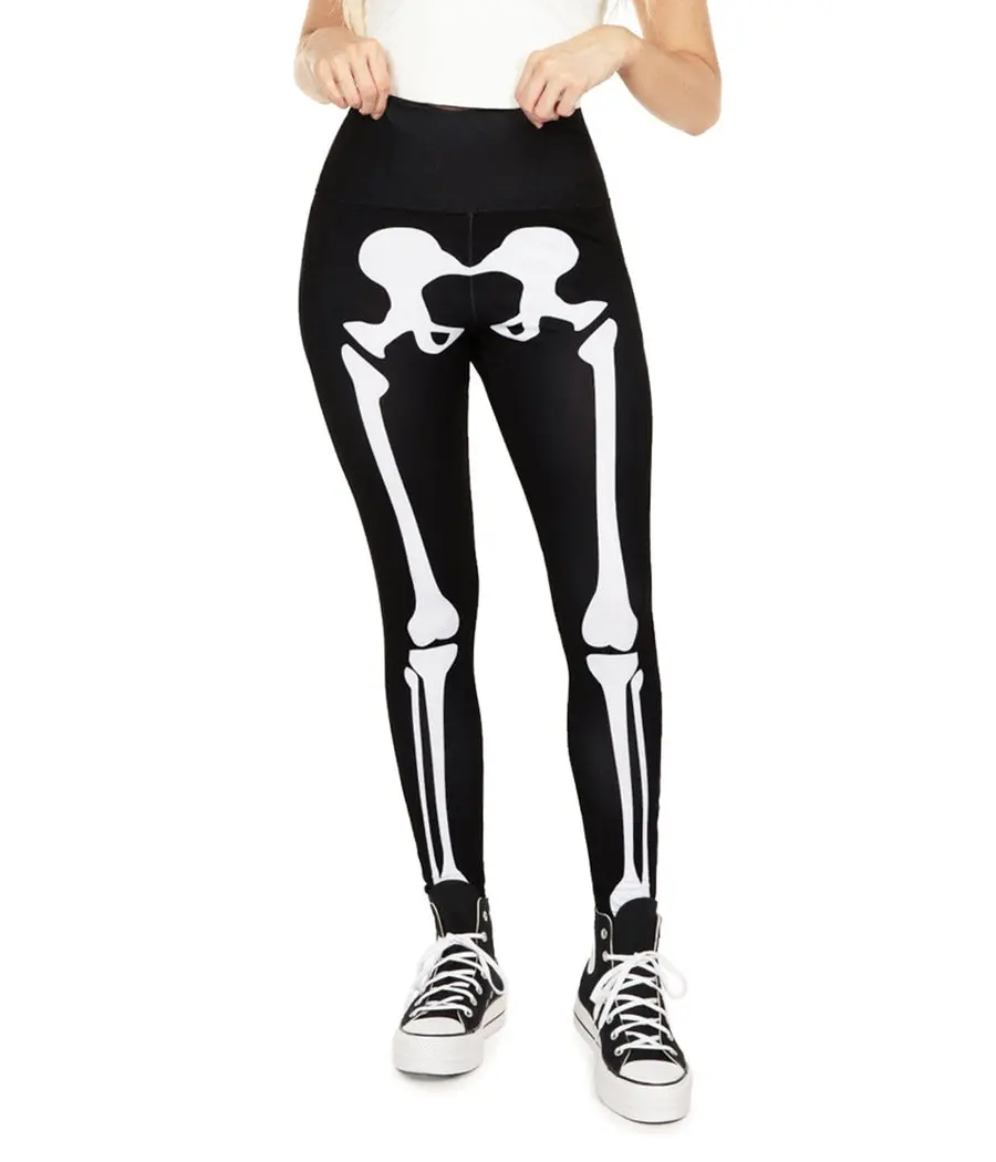 Skeleton High Waisted Leggings