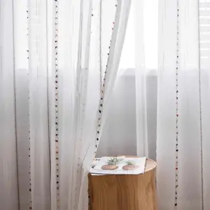 1pc Grommet-Top Colorful Stripe Sheer Curtains ✨ Easy Rod Installation (Fits Most Poles) | Light & Airy Vibe for Your Cozy Window Nook | Soft Glow Filter for Morning Coffee