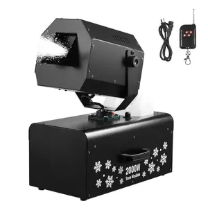VEVOR 1500W Snow Machine with RGB DMX512 Signal Control, 9 LED Lights, Wireless Remote, High Output Snowflake Machine with 5L Tank, Portable DJ Stage Snow Maker for Christmas Parties Stage EffectsVEVOR Super Brand Day