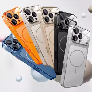 New Stylish Premium Magnetic Silicone Phone Case for iPhone 14 15 16 17 Pro Max Plus Air, Skin-Friendly Touch, Tpu slim Soft Shockproof Smartphone Protective Accessory, Perfect Gift