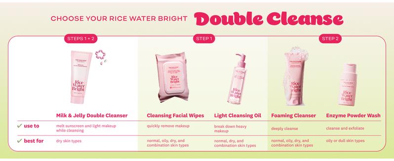 [THE FACE SHOP] Milk & Jelly Double Cleanser Bundles | 2-in-1 Foaming Facial Cleanser with Squalane, Panthenol & Hyaluronic Acid | Removes Sunscreen & Daily Makeup, Deep Pore Cleansing for Glass-Skin Glow | Korean Skincare