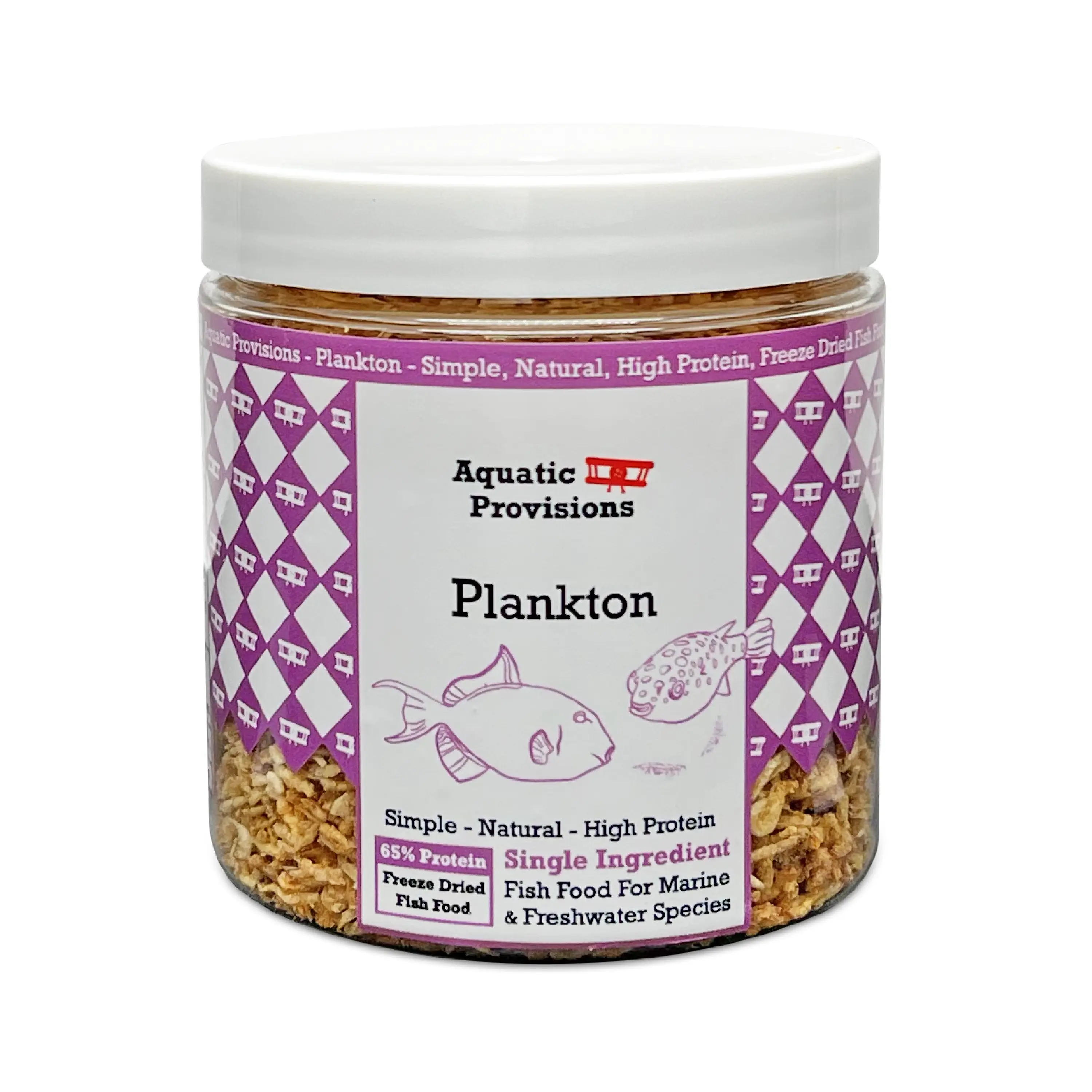 Plankton, Freeze Dried Natural Fish Food - High Protein, Single Ingredient Feed - For Freshwater & Saltwater Aquariums