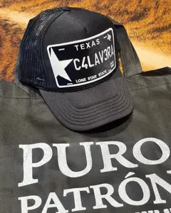 Calavera Texas Trucker Hat – Retro Black Snapback | Lone Star Streetwear