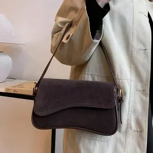 Women Solid Color Matte Shoulder Bag, Cute Handbag PU Leather Dual Adjustable Strap Satchel UnderarmBag Wallet Commuter Bag Purse 2026 Suitable for Shopping, Travel, Parties and Daily Outings