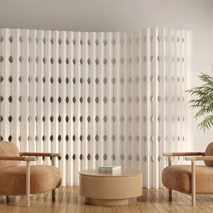 Folding Room Partition Screen in Kraft Paper Material, Multi Purpose for Offices, Living Rooms， Partition Screen，and Beauty Salons