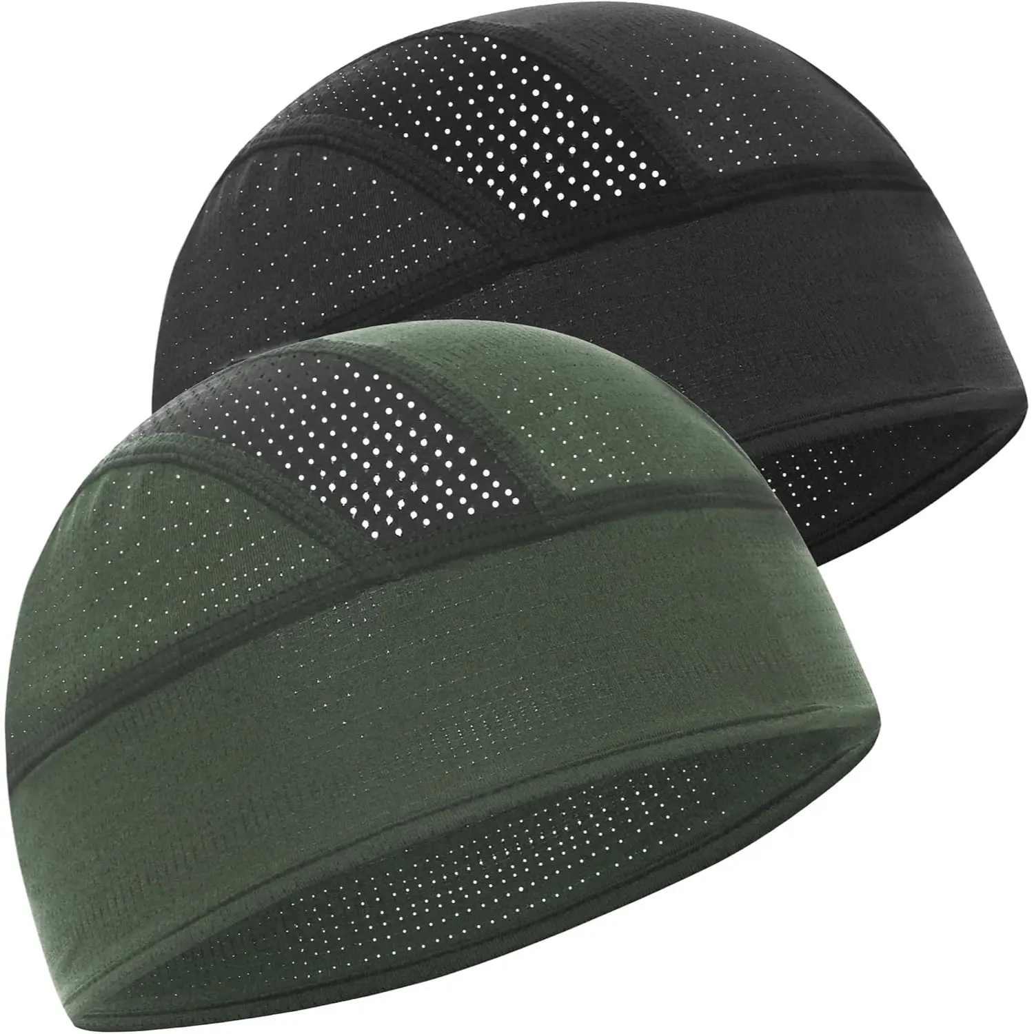 1 & 2 Packs Cooling Skull Cap Helmet Liner Breathable Mesh Beanie for Men Women