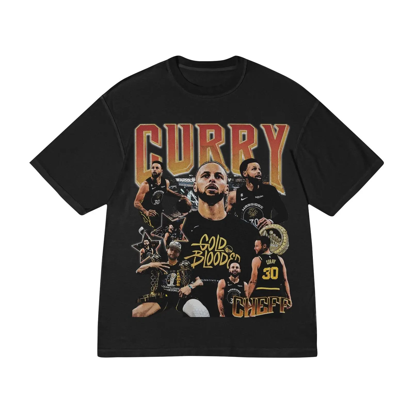 Vintage Stephen Curry 90s Bootleg Graphic Basketball T-Shirt