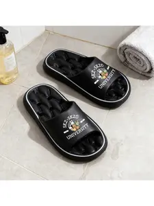 1pc SKZ-SKZO UNIVERSITY Bathroom Slippers | Plus Size Sandals - Unisex All Seasons, Couple Slippers, Hollow Out Breathable, Comfortable Casual, Fashion Durable, Fit Outdoor Wear/Beach/Pool/Hotel Slippers, Compatible with Home Indoor