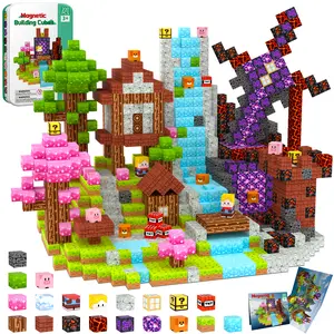 iLacven Magnetic Blocks Travel Magnetic Building Blocks Cubes - 100 PCS / 150 PCS / 200 PCS Tin Box Magnet Toys Set STEM Educational for Kids Ages 3 4 5 6 7 8 9 10 11 12 Year Old Boys Girls Gifts Birthday Christmas