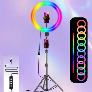 UEGOGO Ring Light 12-inch Kit, Professional LED with Stand and Phone Holder, 43" Tripod Stand for Tattoo Lash Extension Barber Makeup Artist Studio Video Photography Lighting Selfie Cellphone Smartphone