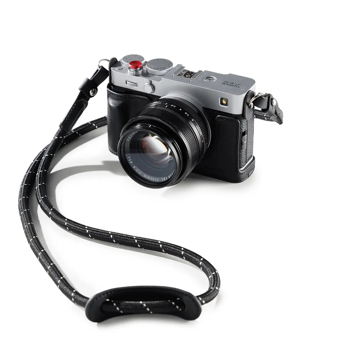 SmallRig Vintage Leather Half Case Kit for Fujifilm X-E5 Camera - Black, Retro Aesthetic, Aerospace-Grade Aluminum Frame, 1/4"-20 Threaded Insert, Bottom 1/4"-20 Thumbscrew, Breathable, Protection, Memory Card Slot Compatibility, Bluetooth Accessories, Tr