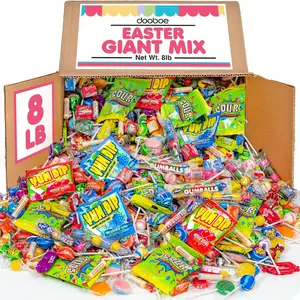 Dooboe Easter Candy Assortment, 8 lb Bulk Pack – Variety of Individually Wrapped Candies, Perfect for Favors, Pinata Fillers & Gifting