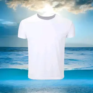 white t-shirt sublimation o-neck shirt Unisex