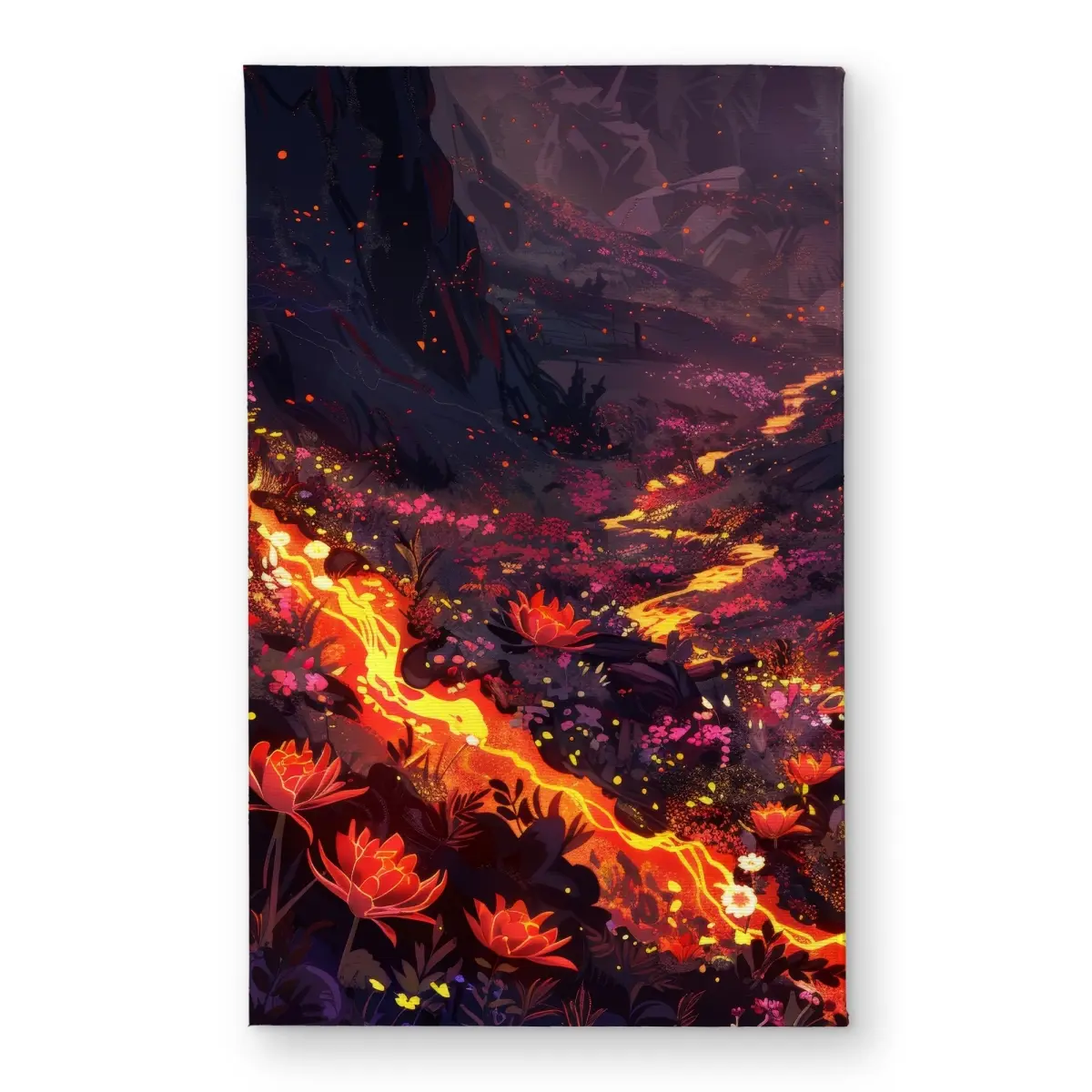 MWW CODM2134E7B6QZ 21 x 34 in. Bloom & Eruption Orange Indoor & Outdoor Door Mat - Home Decor