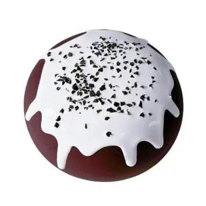 Chocolate Ball Squishy Toy - Slow Rebound Food Fidget with Glaze & Sprinkles