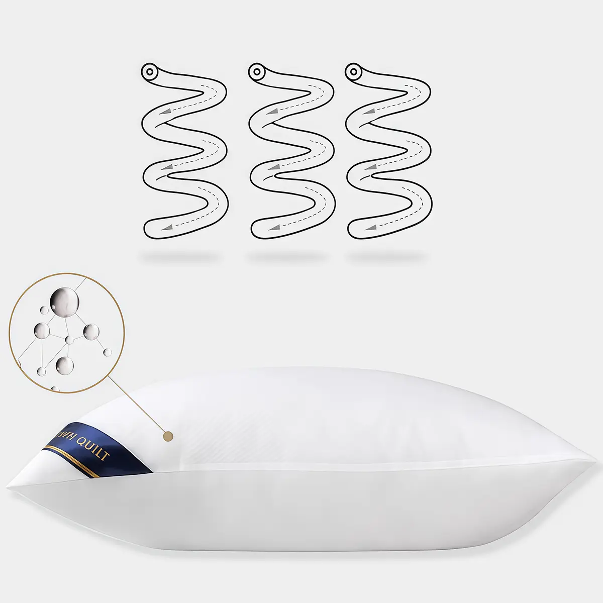 household adult feather velvet pillow,Hotel non-collapsing pillow, cervical vertebra protection, high pillow core,  single gift pillow, neck pillow,