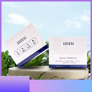 2 Pack XL Disposable Facial Cleansing Towel (50 Ct/Pack) | Disposable Thickened Wipes | Absorbent, Reusable, Soft, Comfort, Skincare, Eco-Friendly Clean Skin Club Face Towels