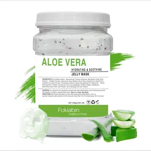 Fokiabin Aloe Skincare Mask - Facial Peel-Off Gel | Smooth Silky Hydration, 24H Glow | Comfort Fit All Skin Types