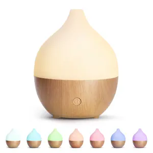 Essential Oil Diffuser, 100ml Small Aromatherapy Diffuser with Auto Shut-Off Function, Ultrasonic Diffusers for Essential Oils, Cool Mist Humidifier with Warm White Lights, for Office Home