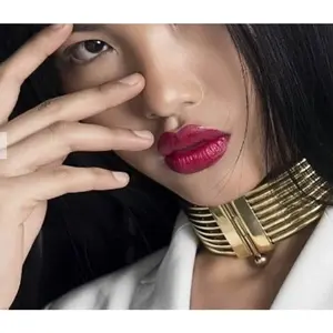 Cleopatra's Brass bondage Banded Lock Collar necklace