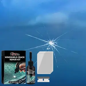 Car Windshield Crack Repair Tool Kit for Scratch and Crack Repair, DIY Car Window Screen Repair Set with Glass Repair Liquid, Glass Repair Fluid
