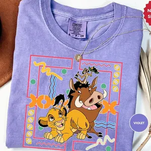 Comfort Colors Safari Animal Kingdom Shirt, Cute Lion Aesthetic Tee, Floral Vacation Shirt