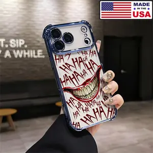 Joker HA HA HA Smile Aesthetic Design Pattern Casing For iPhone 17 16 15 14 13 12 Samsung 22 23 24 25 Plus Pro Max Ultra Soft Silicon TPU Shockproof Protector Vintage Unique Fashion Mobile Phone Case