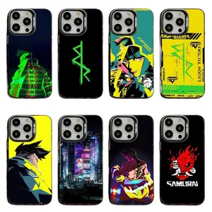 David Martinez Edgerunners Cyberpunk Phone Cases  Matte Black Soft Touch Protective Cover ProtectionSuitable for iPhone 17-11 Pro Max/Plus