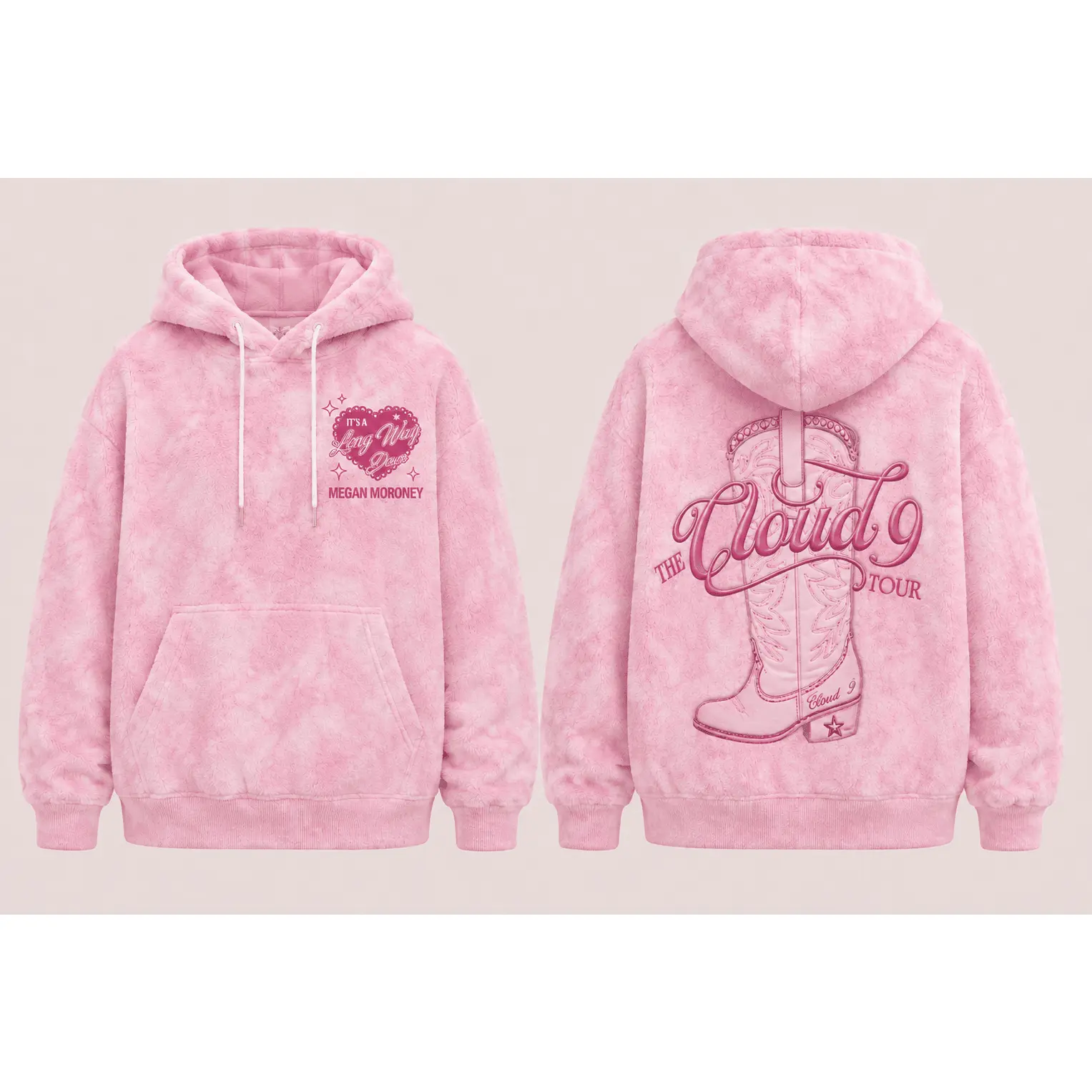 Printed Embroidery 2D Pattern  HG Megan Moroney The Cloud 9 Tour Hoodie Country Music Fan Gear Gift For Girls - Hoodie