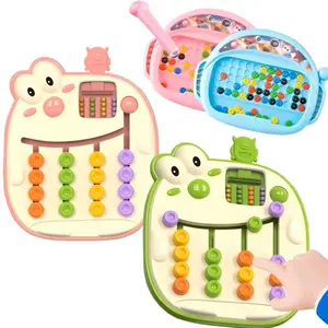 Early Education Enlightenment Game Board, Cartoon Animal Four-Color Movement Chess, Logical Thinking Training Children's Toy, Children's Day Toy fathersdaygiftideas