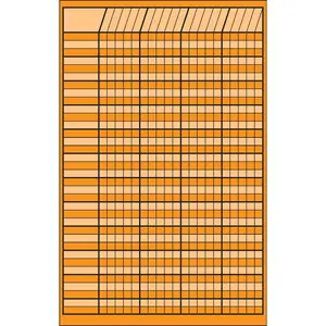SHAPES ETC. Small Incentive Chart - Orange