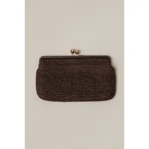 Chocolate Sunkissed Clasp Clutch