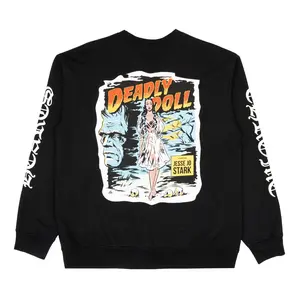 Chrome Hearts x Deadly Doll Photo Logo Crewneck Sweatshirt Black Multi Pre-Owned