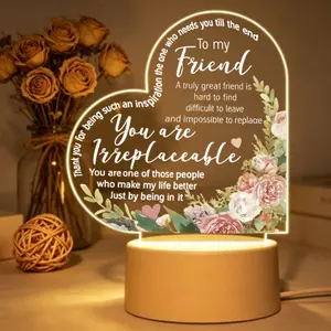 Christian Elegant Flower Design Led Multicolor Lighted Floor Standing Lamp - Religious Inspirational Gift for Women’s Best Friend’s Birthday, Home Decor Table Accent