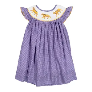 Smocked Tiger Dress - Shop Teeta