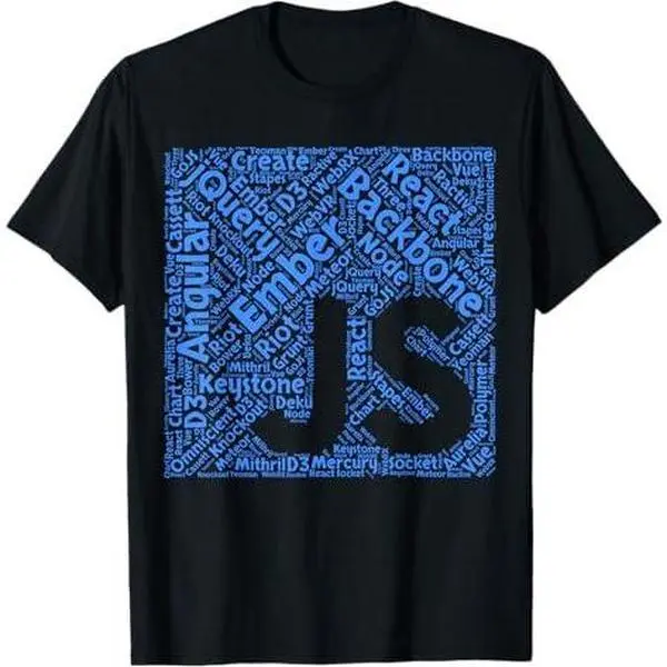 JavaScript Shirt | Original JS Framework Cloud Blue Design