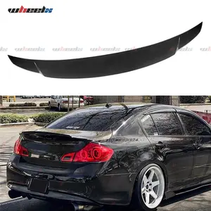For 2007-2015 Infiniti G35/G37/G25/Q40 4-Door Sedan - Ducktail Gloss Black Trunk Spoiler (Not for Coupe Models) Car Accessories