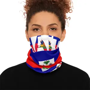 Haiti Flag Neck Gaiter | Haitian Sports Face Covering / 2026 World Cup