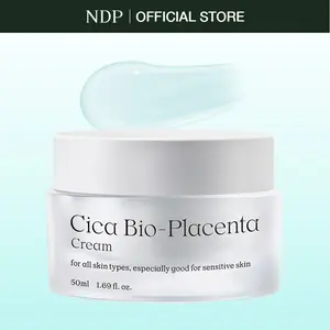 [NDP OFFICIAL SHOP] Cica Bio-Placenta Cream 50ml - Korean Gel Moisturizer for All Skin Types, Anti Aging, Calming, Deep Hydration, Non-Greasy, Fragrance Free