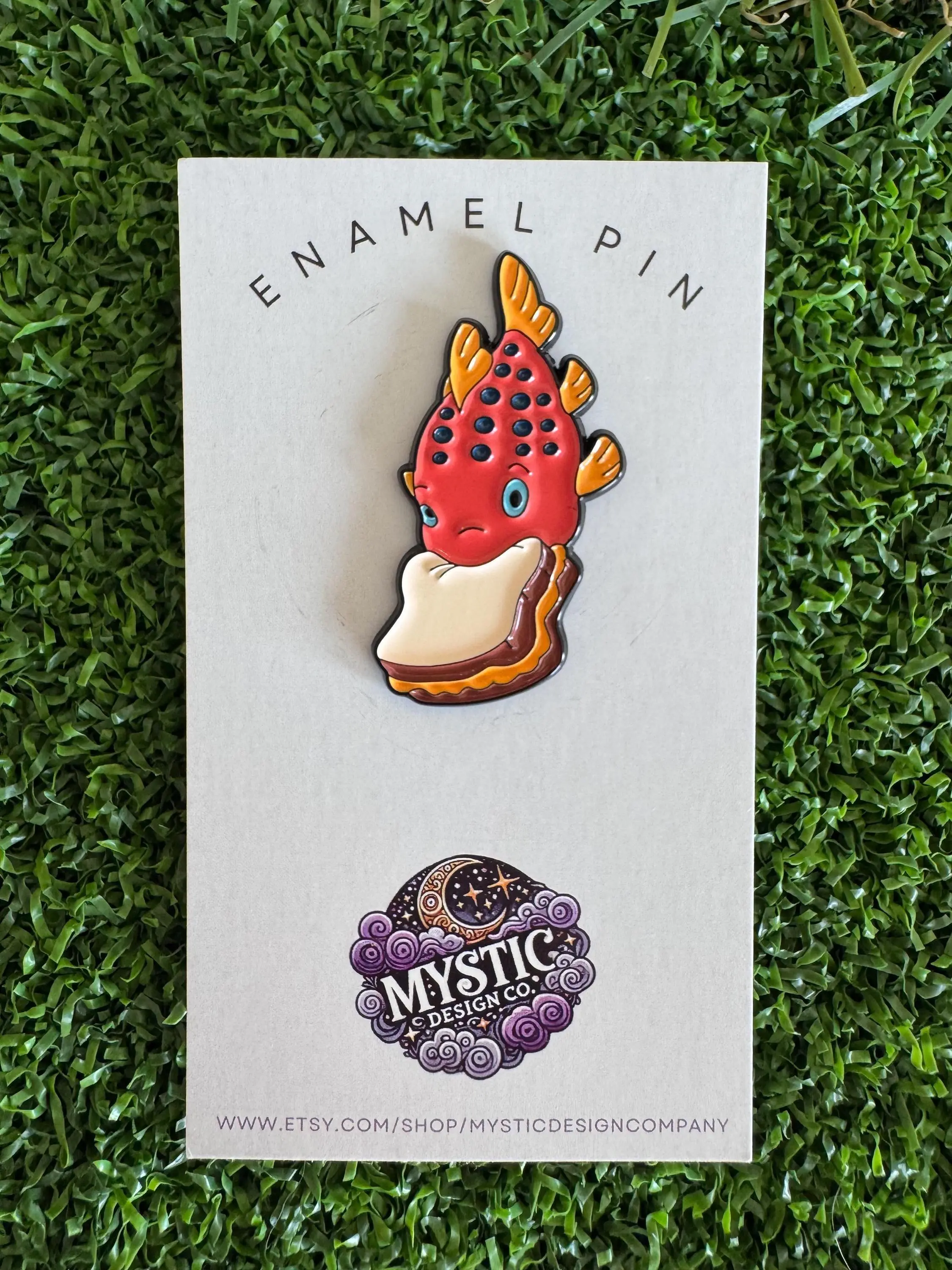 Pudge The Fish - Hawaiian- Magical - Movie Theme  - Enamel Pin - Brooch