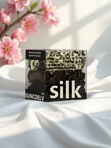 3PCS 100% Pure Mulberry Silk Hair Ties - High-Quality, Perfect for Valentine'S Day & Everyday Styling, Stylish Hair Accessories | Elegant Hair Accessories,The Best Choice For Silk Hair Ties Elegant Hair Accessories,Silk Scrunchie