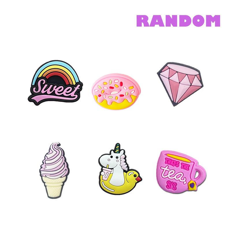 35 Pcs Random PVC Shoe Charms for Girls Boys and Adults Cute Garden Shoe Charms Decoration with Various Designs Shape Perfect Party Gift High Quality Durable Washable