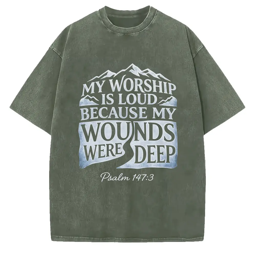 Washed T-shirt-Green