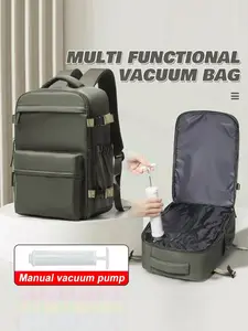 Ryanair Easyjet Approved Vacuum Compression Travel, Under Seat Cabin Bag, Casual Daily Use, Personal Item, Outdoor Sports Hiking Backpacks, Target Vacuum Compression Backpack