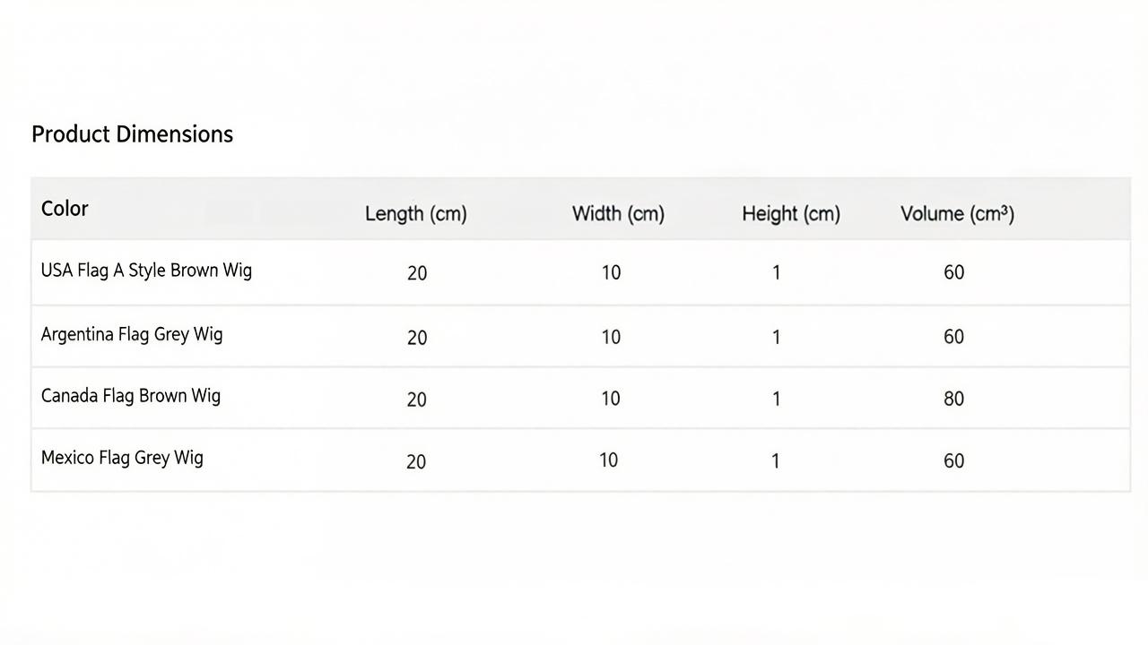 NXCUI National Flag Wig Headband Hat, Funny Costume Party Hat with Fake Hair for Sports Fans, USA/Mexico/Canada/Argentina Flag