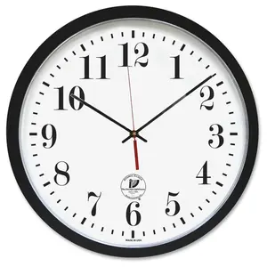 Chicago Lighthouse 16.5 in. Atomic Plastic Wall Clock, Home Decor Accent for Living Room, Bedroom
